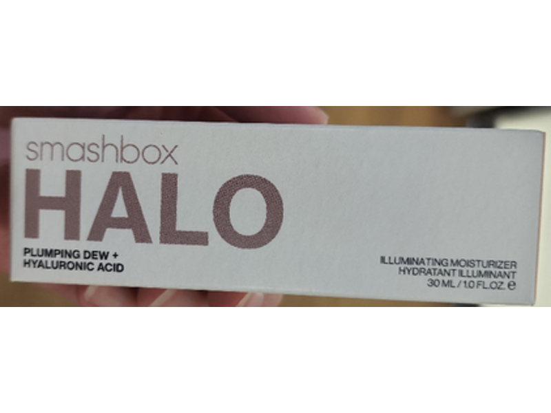 SmashBox Halo Illuminating Moisturizer, Plumping Dew + Hyaluronic Acid, 1 fl oz/30 mL