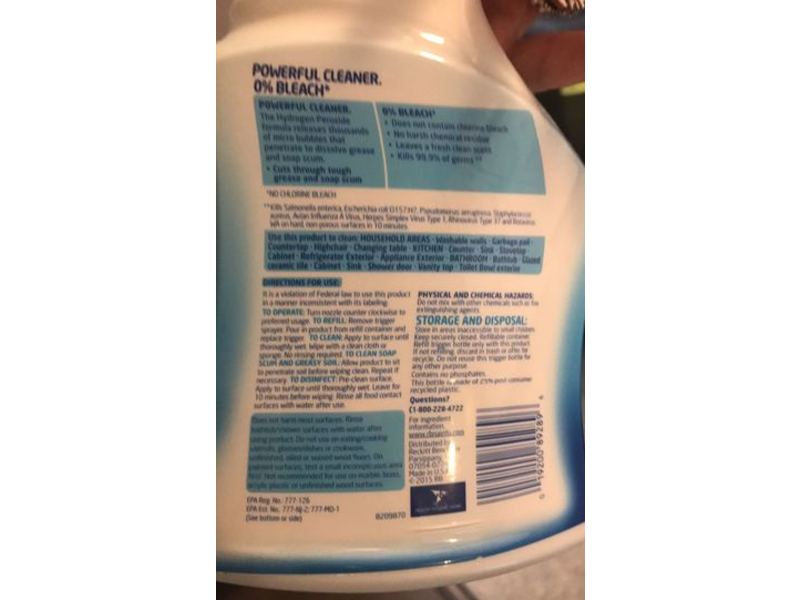 Lysol Multi-Purpose Cleaner, Hydrogen Peroxide, Citrus Sparkle Zest, 32 fl oz/946 mL