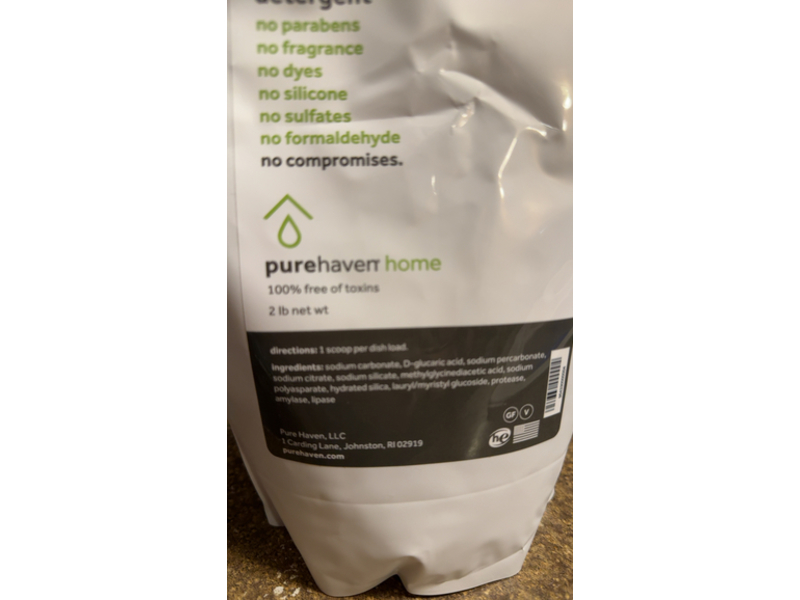 PureHaven Home Dishwasher Detergent, 2 lb