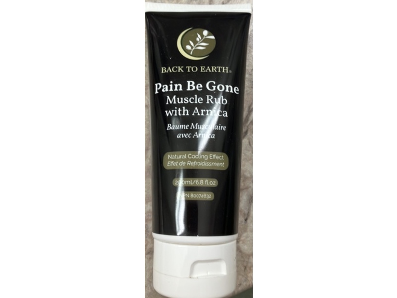 Back To Earth Pain Be Gone Muscle Rub, Arnica, 6.8 fl oz/200 mL