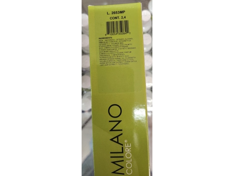 Milano Colore Hair Color Cream, 5.66 Light Brown Intense Red, 3.4 fl oz/100 mL