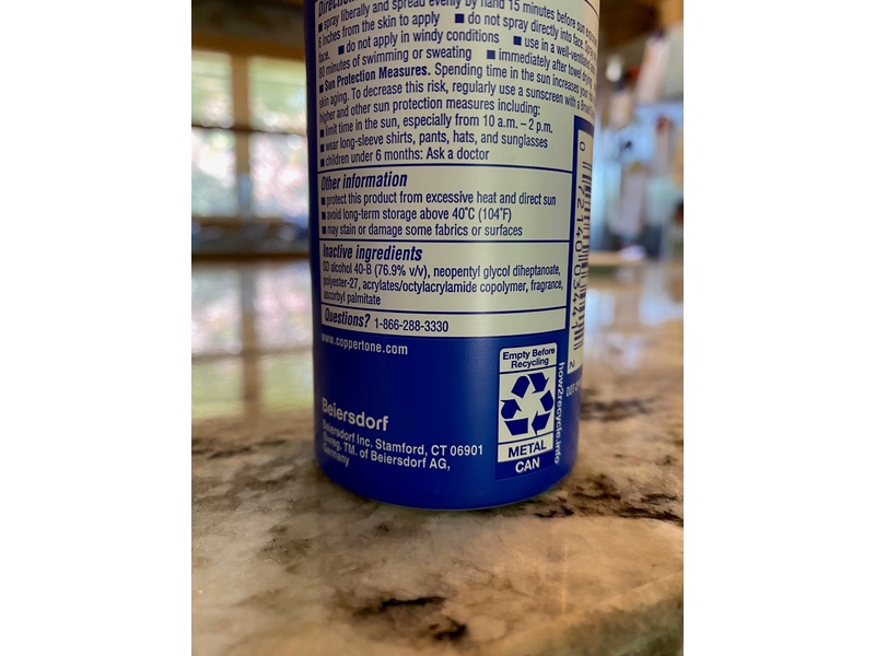 Coppertone SPORT Continuous Sunscreen Spray Broad Spectrum SPF 30, 5.5 oz (156 g)