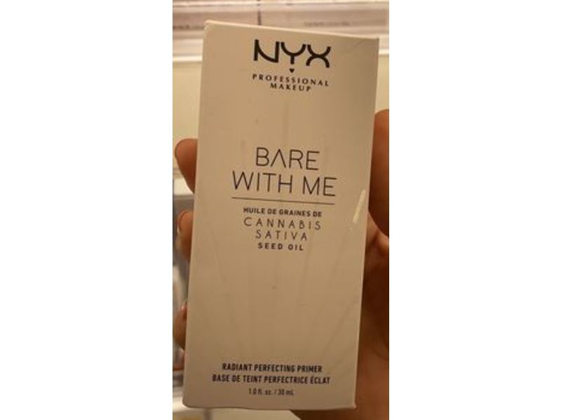 Nyx Professional Makeup Bare With Me Radiant Perfecting Primer, Cannabis Sativa Seed Oil, 1 fl oz