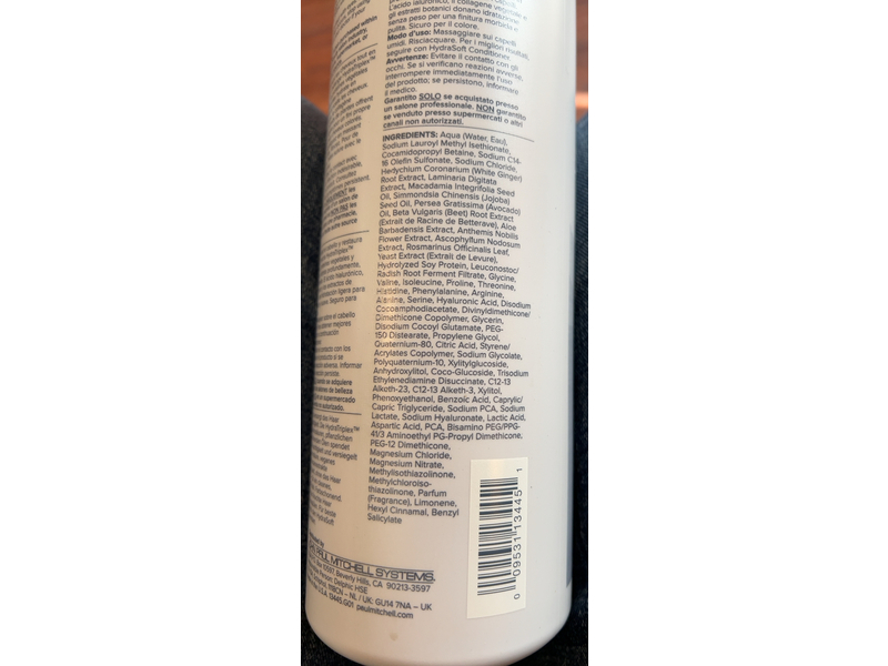 Paul Mitchell Awapuhi Hydrate Hydrasoft Shampoo, Wild Ginger, 33.8 fl oz/1 L