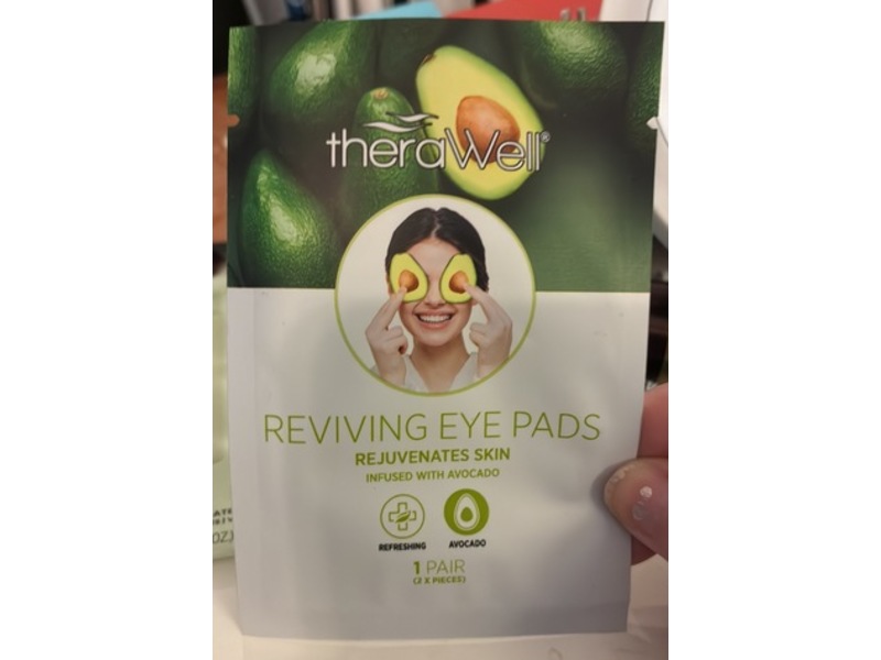 TheraWell Reviving Eye Pads, Avocado, 1 Pair, Pack Of 2