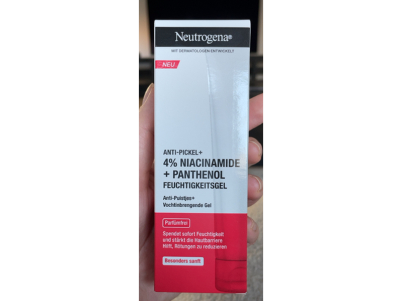 Neutrogena Anti-Pimple+ Moisturizing Gel, 4% Niacinamide + Panthenol, 50 mL