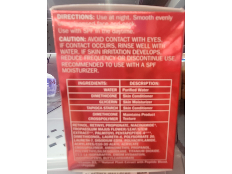 Olay Regenerist Retinol 24 Night Hydrating Moisturizer, 1.7 oz/48 g