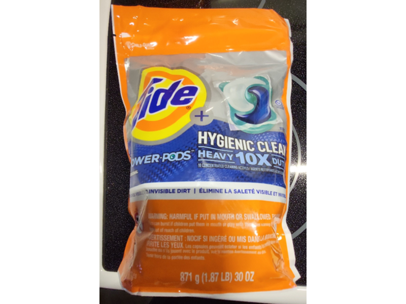 Tide Hygienic Clean Heavy Power Laundry Detergent Pods, Original, 18 Loads, 30 oz/871 g