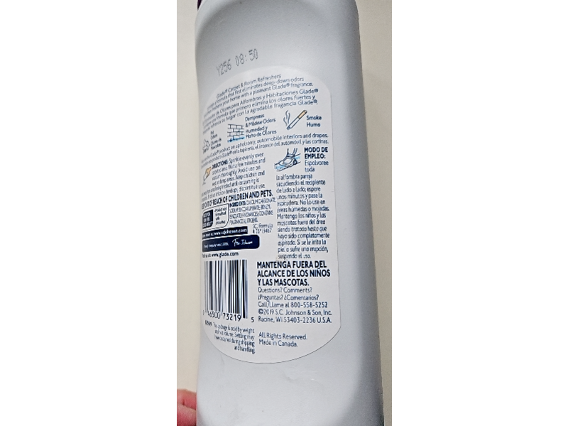 Glade Carpet & Room Refresher, Lavender & Peach Blossom, 32 oz/907 g