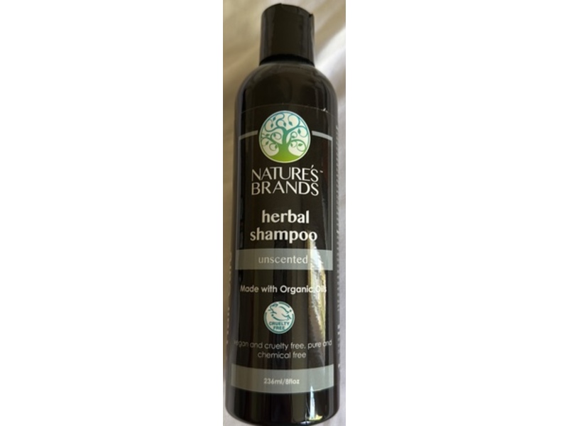 Nature's Brands Natural Shampoo, Unscented, 8 fl oz/236 mL