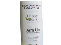 Happy Hearts Arm Up All-Natural Deodorant, Charcoal Mint & Eucalyptus, 2.65 oz/75 g - Image 2
