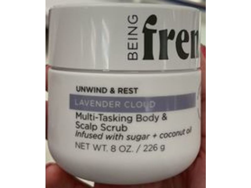 Being Frenshe Multi-Tasking Body & Scalp Scrub, Lavender Cloud, 8 oz/226 g