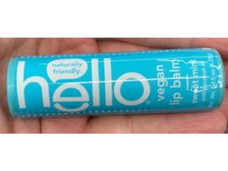 Hello Vegan Lip Balm, Sweet Mint, 0.15 oz/4.25 g