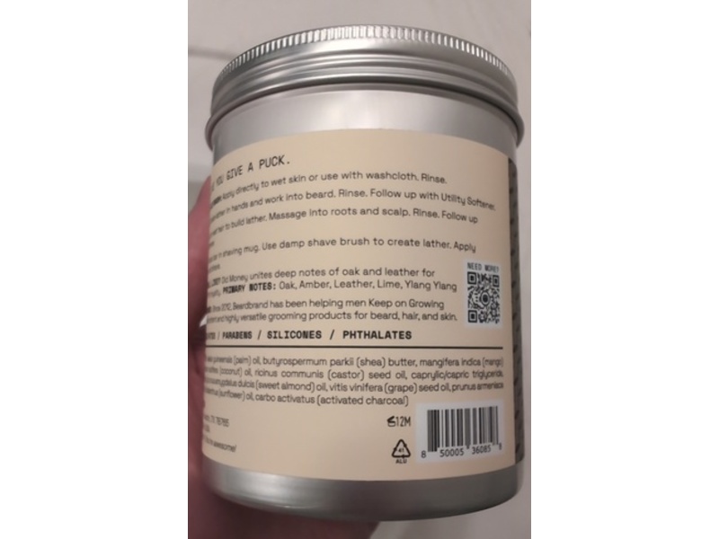 Beardbrand Utility Bar, Old Money, 15 oz/425 g