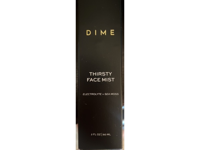 Dime Thirsty Face Mist, Electrolytes + Sea Moss, 2 fl oz/60 mL