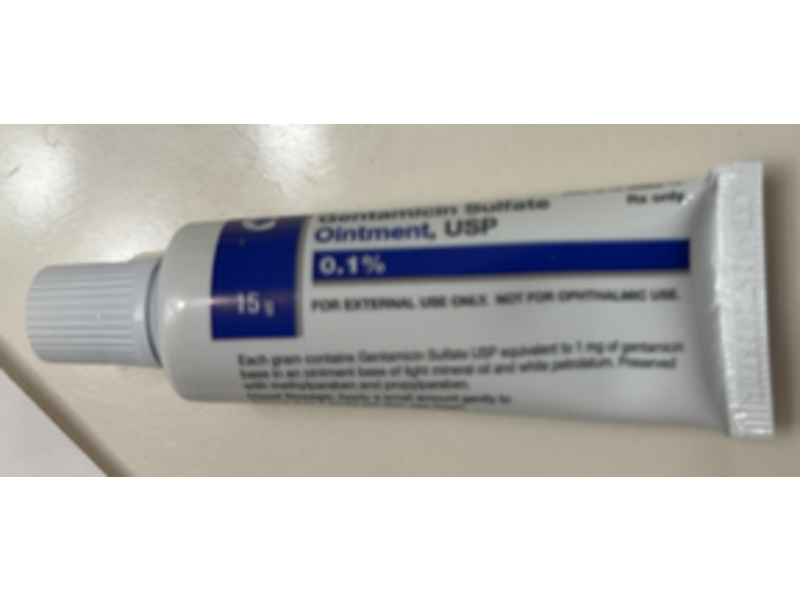 Gentamicin Sulfate Ointment 0.1%, 15 g, Cosette (Rx)