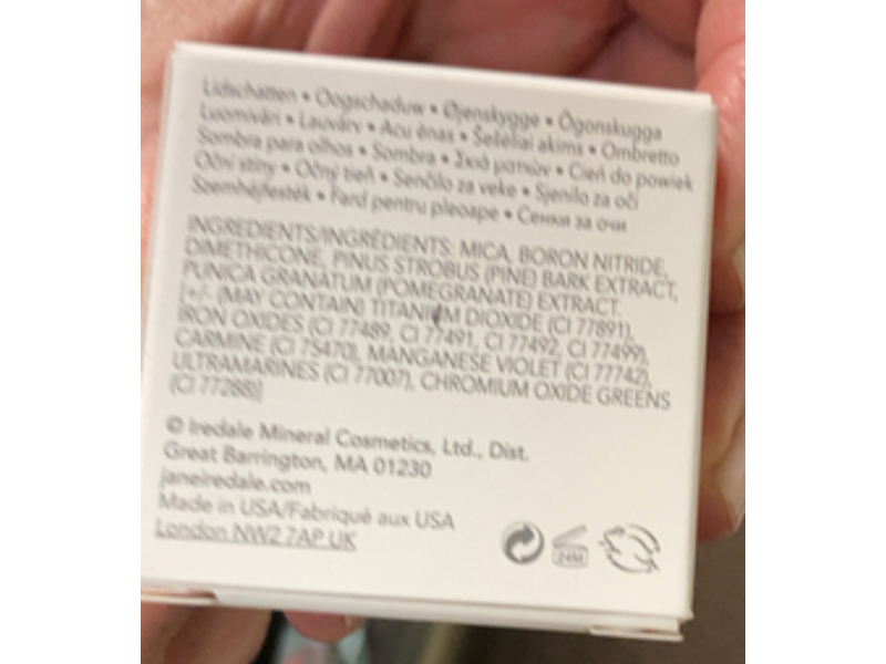 Jane Iredale Pure Pressed Eye Shadow, Bone, 0.06 oz/1.8 g