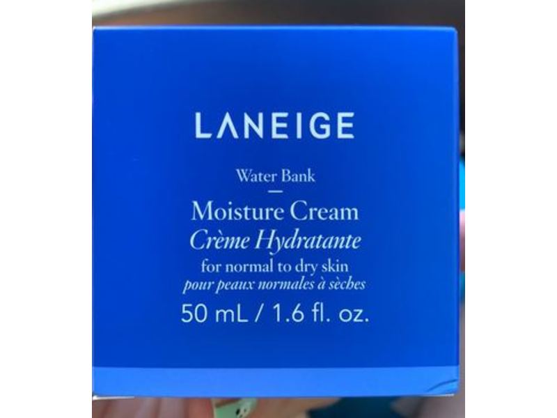 Laneige Water Bank Moisture Cream, Normal To Dry Skin, 1.6 fl oz/50 mL