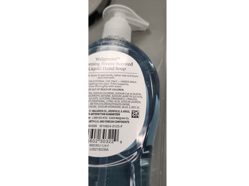 Walgreens Liquid Hand Soap, 11.25 fl oz/332 mL
