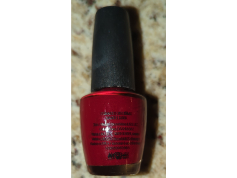 O.P.I Nail Lacquer, Got The Blues For Red, 0.5 fl oz/15 mL