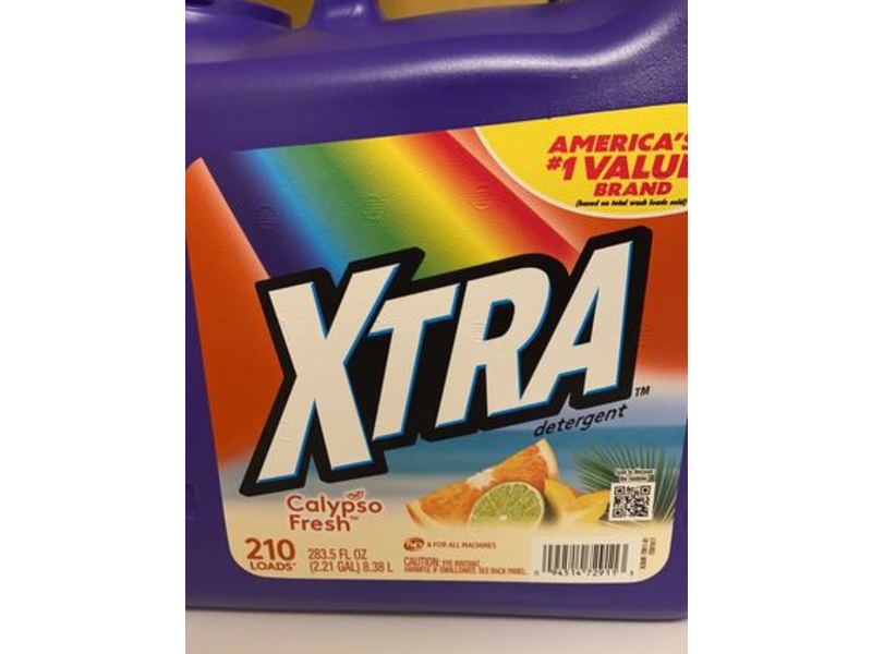 Xtra Detergent, Calypso Fresh, 210 Loads, 283.5 fl oz/8.38 L