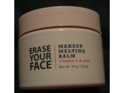 Erase Your Face Mekeup Melting Balm, Vitamin E & Roses, 2.6 oz/75 g