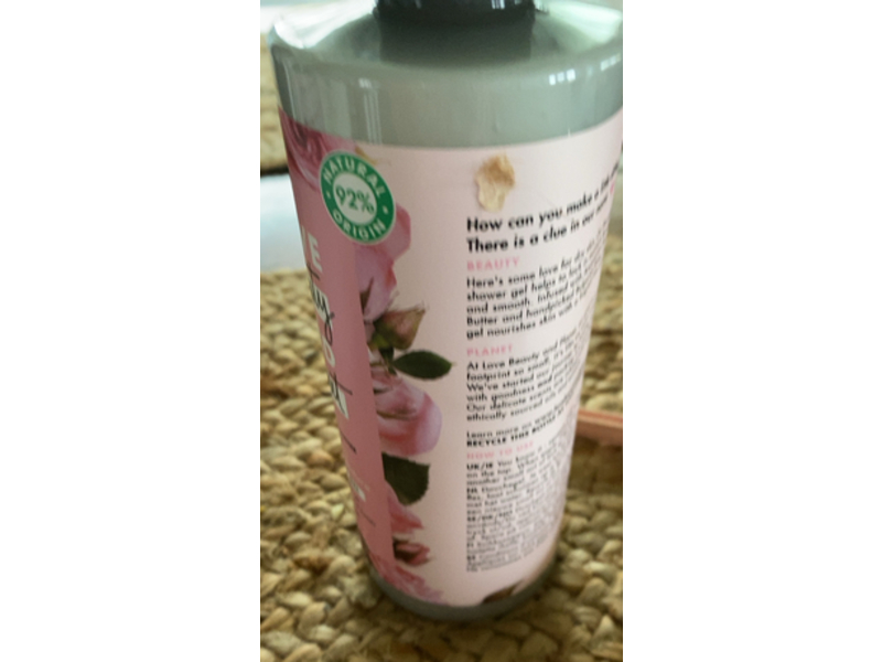 Love Beauty & Planet Shower Gel, Muru Muru Butter & Rose, 500 mL, Pack Of 6