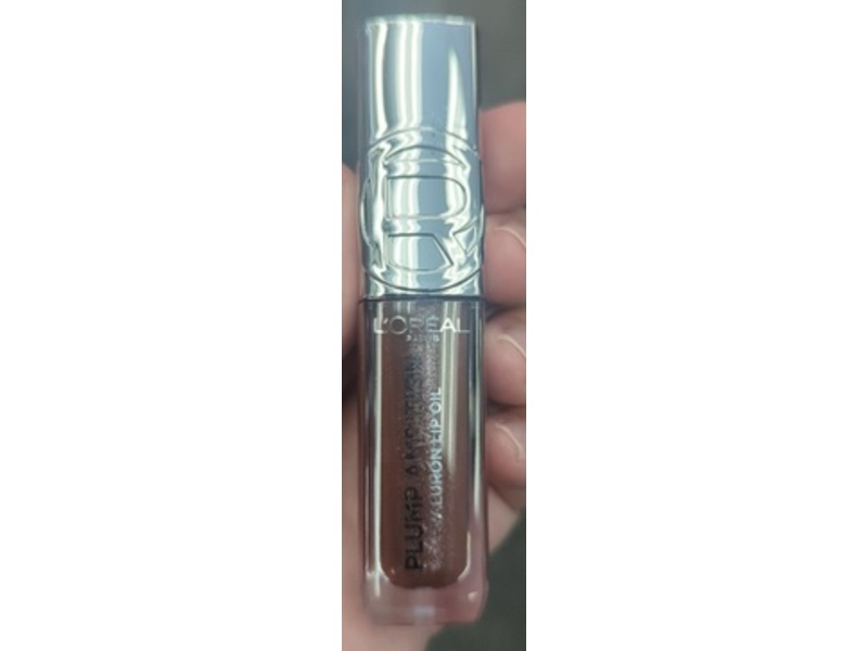 L'Oreal Paris Plump Ambition Hyaluron Lip Oil, Mauve Lights, 0.16 fl oz/5.6 mL