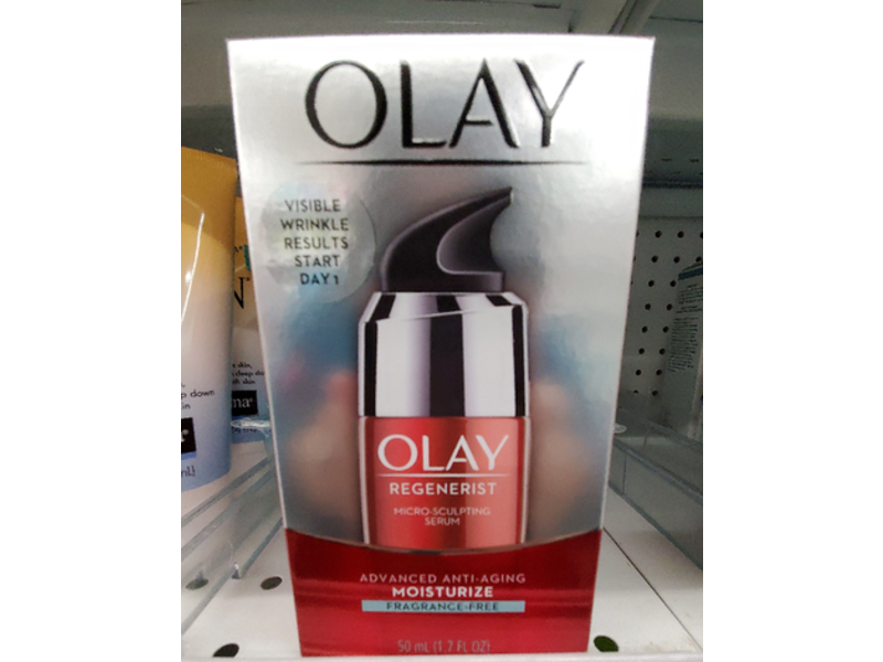 Olay Regenerist Micro-Sculpting Serum, Fragrance-Free, 1.7 fl oz/50 mL