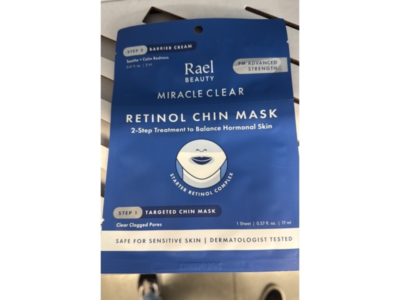 Rael Beauty Miracle Clear Retinol Chin Mask & Barrier Cream, 0.57 fl oz/17mL, Pack Of 5
