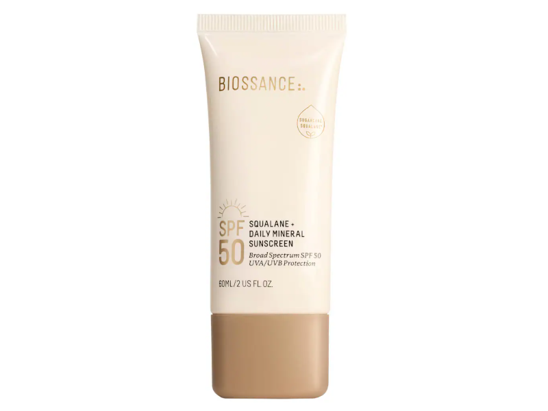 Biossance Squalane + Daily Mineral Sunscreen, SPF 50, 2 fl oz/60 mL