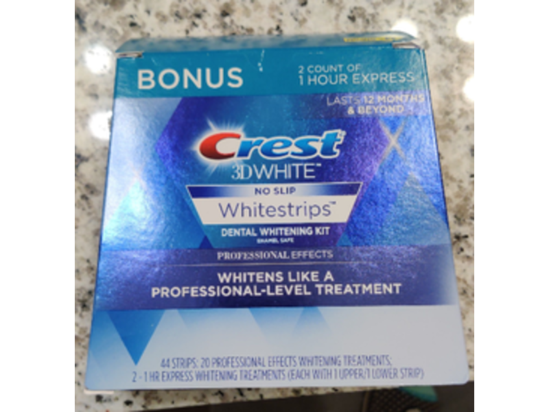 Crest 3D White Strips Dental Whitening Kit, 44 Count