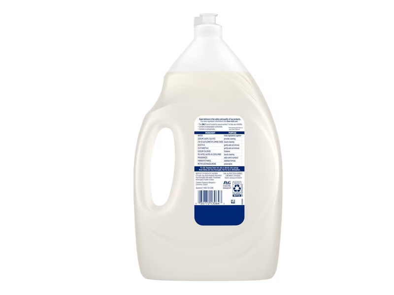 Dawn Free & Clear Dish Soap, Lemon Essence, 54.8 fl oz/1.62 L