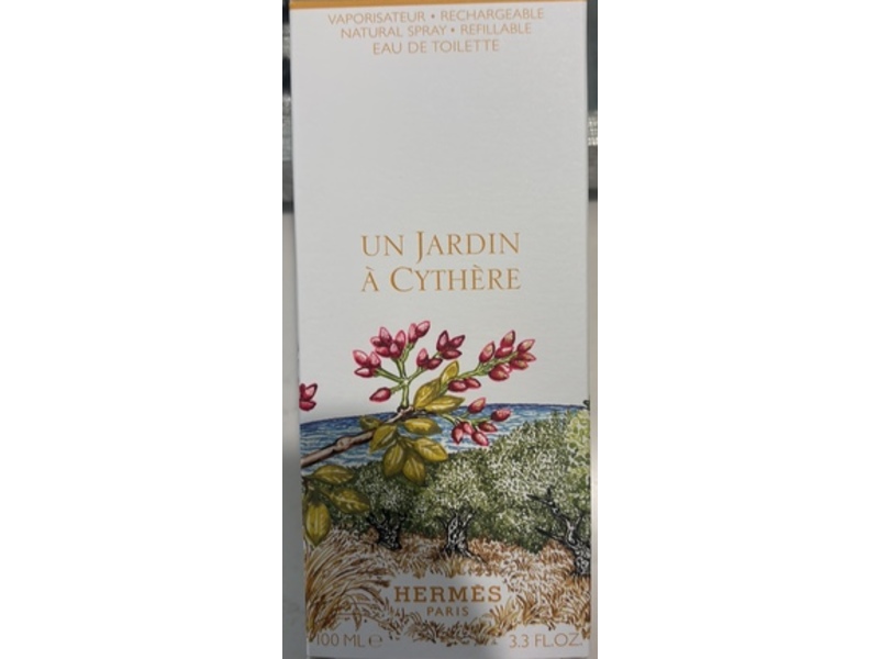 Hermes Paris Eau De Toilette, Un Jardin A Cythere, 3.3 fl oz/100 mL