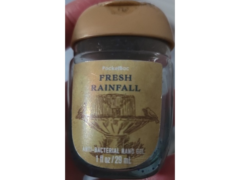 Bath & Body Works Anti Bacterial Hand Gel, Fresh Rainfall, 1 fl oz/29 mL