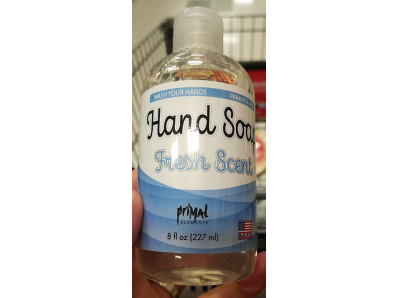 Primal Elements Hand Soap, Fresh Scent, 8 fl oz/227 mL