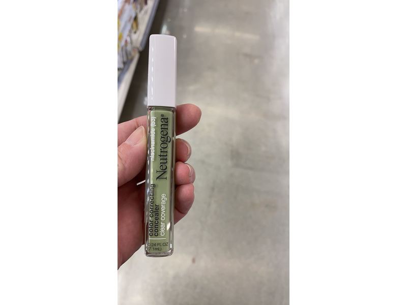 Neutrogena Clear Coverage Color Correcting Concealer, Green, 0.24 fl oz/7.1 mL