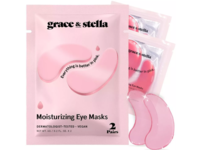 Grace & Stella Moisturizing Eye Mask, Pink, 0.2 oz/6 g, 2 Pairs - thumbnail 1