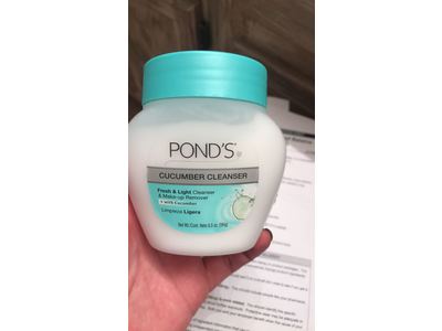 pond's cucumber cleanser