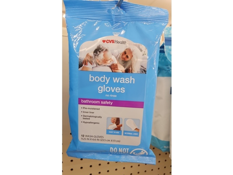 CVS Health Body Wash Gloves, 12 Count