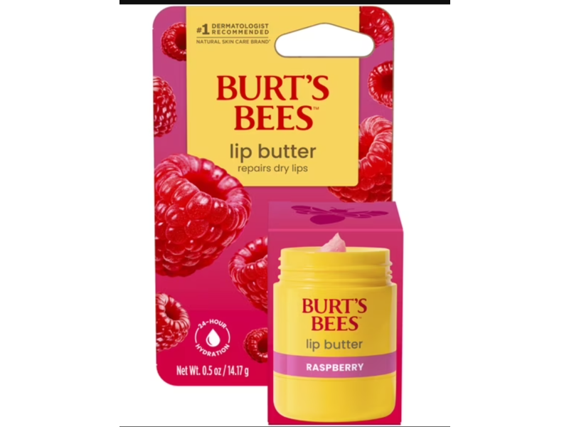 Burt's Bees Lip Butter, Raspberry, 0.5 oz/14.17 g