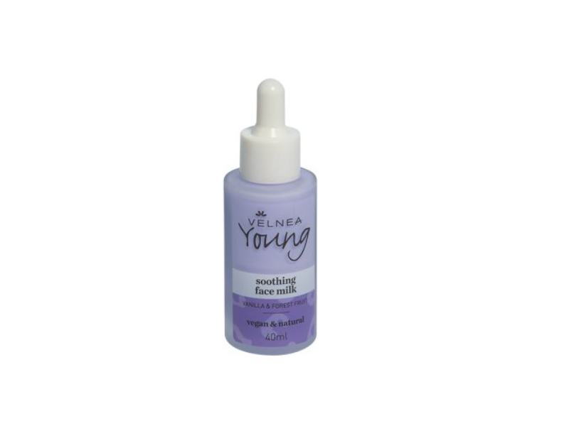 Velnea Young Soothing Face Milk, Vanilla & Forest Fruit, 40 mL