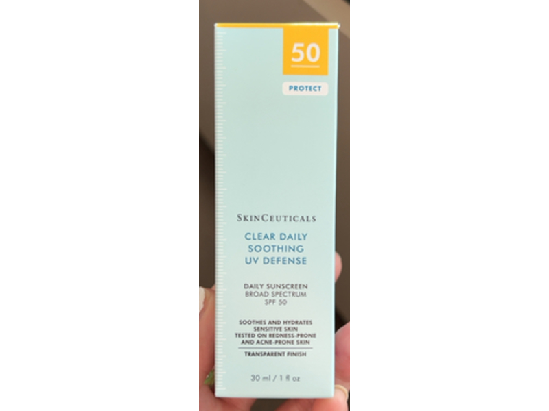 Skinceuticals Clear Daily Soothing UV Defense Sunscreen, SPF 50, 1 fl oz/30 mL