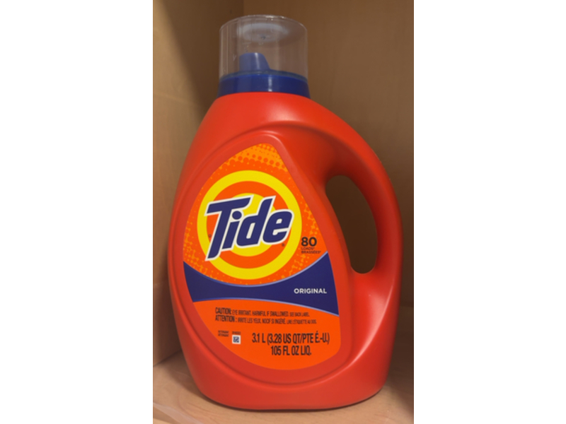 Tide Liquid Laundry Detergent, Original, 80 Loads, 105 oz/3.1 L