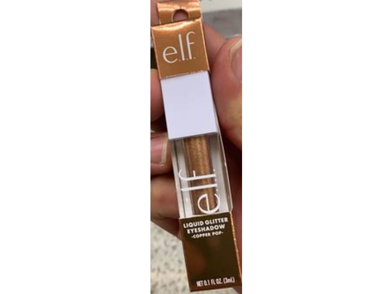 e.l.f. Liquid Glitter Eyeshadow, Copper Pop, 0.10 fl oz/3 mL