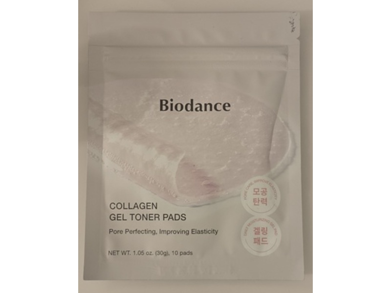 Biodance Collagen Gel Toner Pads, 1.05 oz/30 g, 10 Count