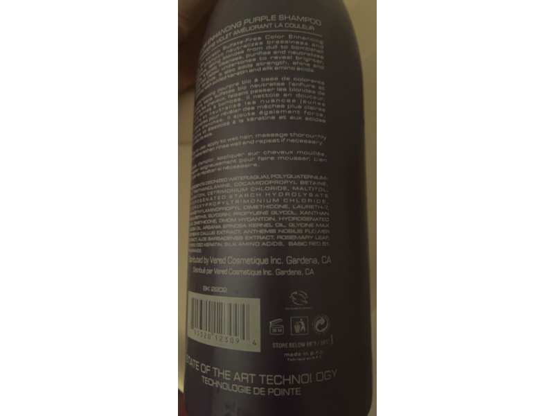 Biokeratin Color Enhancing Purple Shampoo, 33.8 fl oz