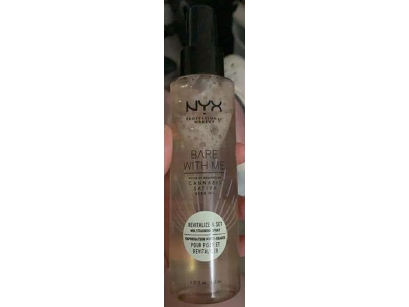 NYX Professional Makeup Bare With Me Primer & Setting Spray, Cannabis Sativa Seed Oil