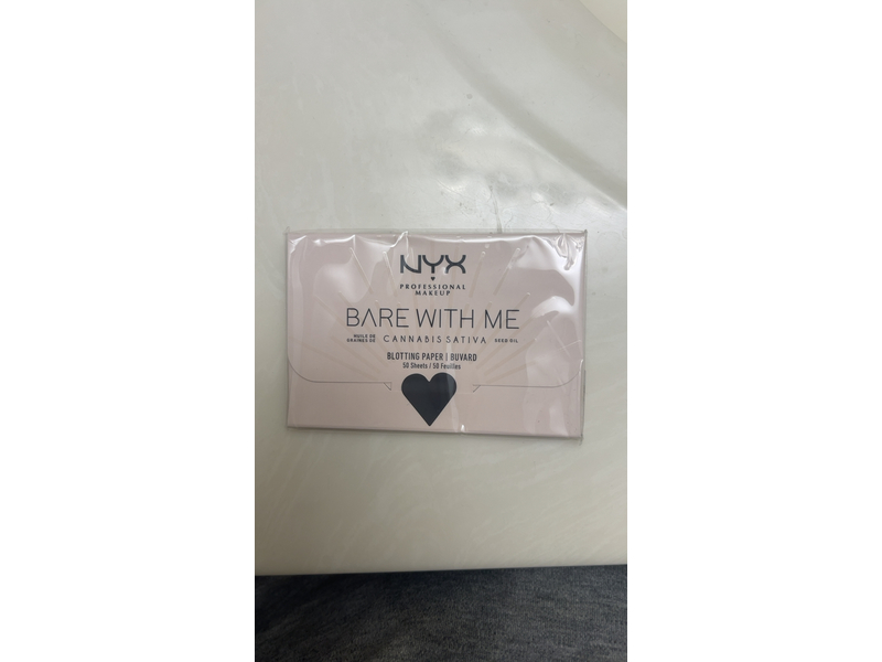 NYX Professional Bare with Me Cannabis Blotting Paper, 50 Sheets