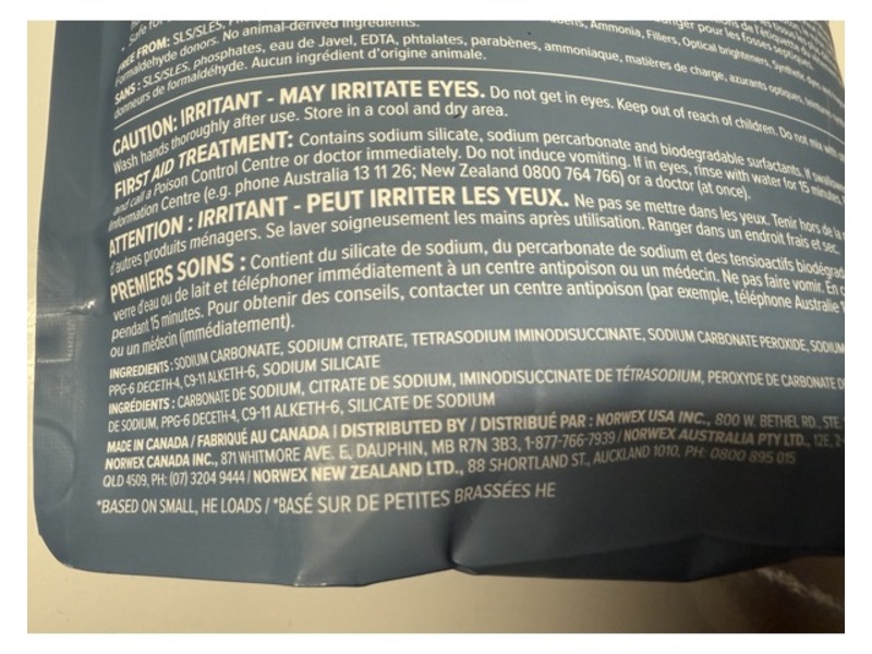 Norwex Ultra Power Plus Laundry Detergent, 100 Loads, 1 kg